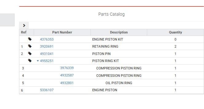 4376353 PİSTON KİTİ - Görsel 3