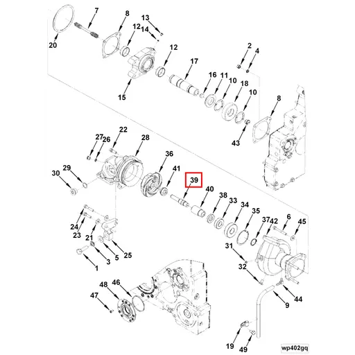 205158 Water Pump Shaft