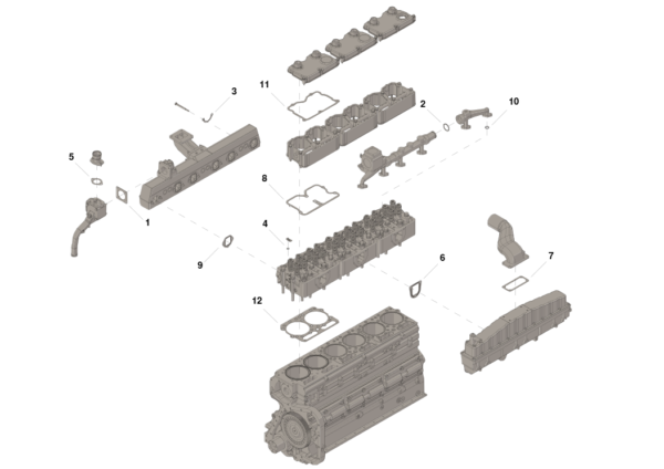4024957 SET,SINGLE HEAD GASKET