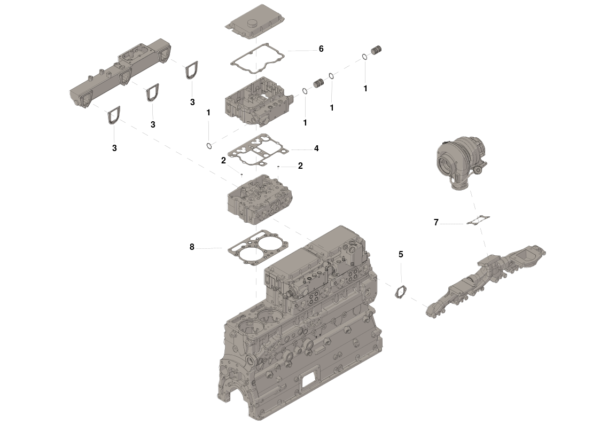 4024958 SET,SINGLE HEAD GASKET