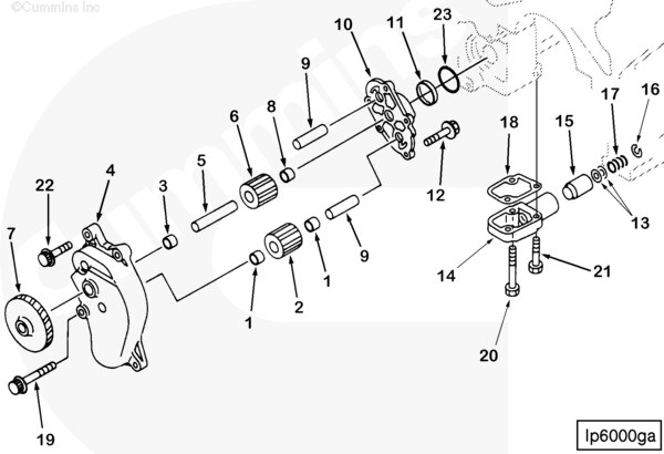 3092984 Lubricating Oil Pump