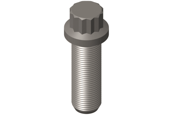 Cummins 205584 Orijinal On İki Köşe Silindir Başlı Cıvata (Twelve Point Cap Screw / Flange Bolt)