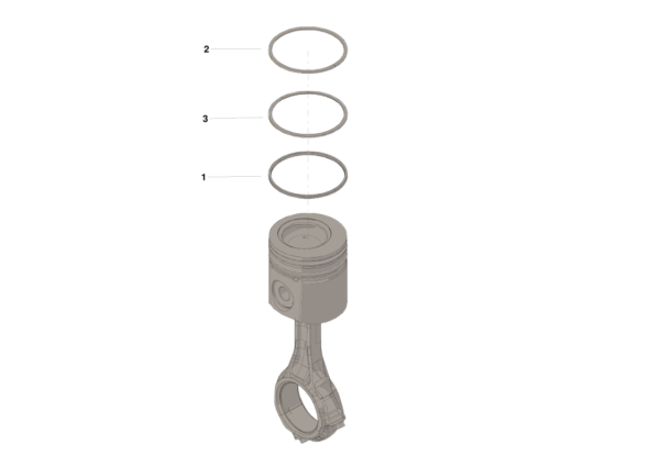 Cummins 5406206 Orijinal Standart Piston Sekman Kiti (Piston Ring Kit - Standard)