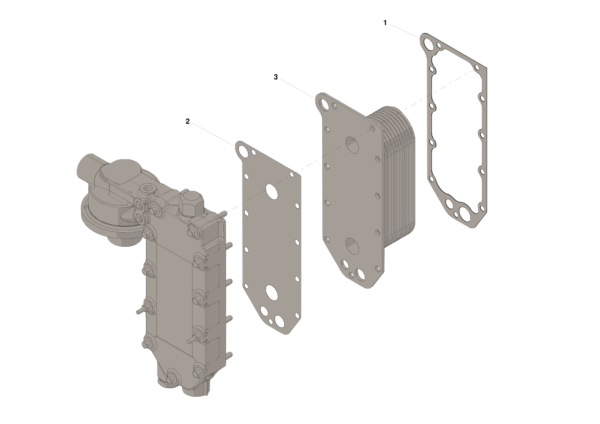 Cummins 5633420 Orijinal Yağ Soğutucu Kiti - Standart / Yağ Soğutucu Seti (Oil Cooler Kit - Standard)