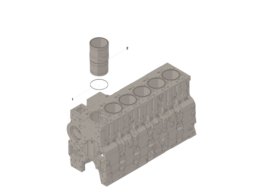 Cummins 6446588 Orijinal Standart Silindir Gömlek Kiti (Liner Kit - Standard)